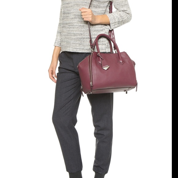 Rebecca minkoff perry satchel in maroon - Picture 2 of 5